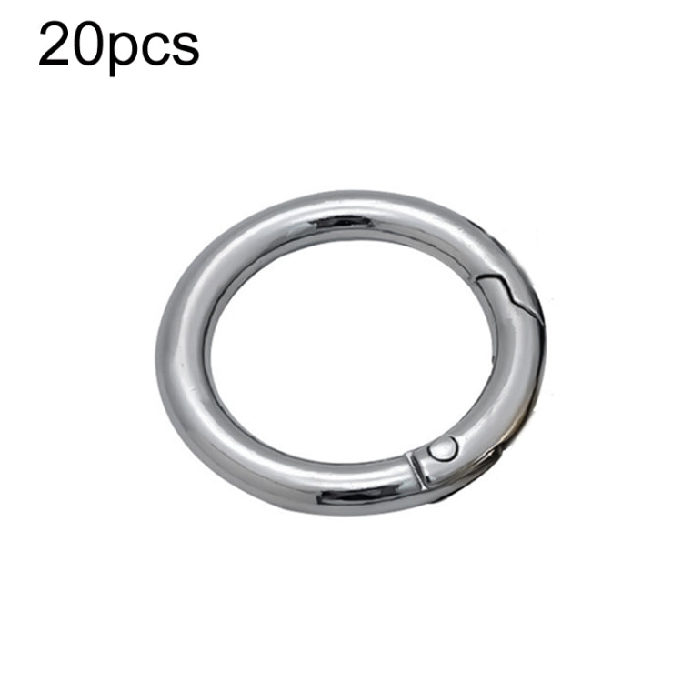 20pcs Zinc Alloy Spring Ring Metal Open Bag Webbing Keychain, 3 Points Silver, 4 Points Silver, 1 inch Black, 1 inch Silver, 4 Points Black, Inch 2 Light Gold, Inch 2 Silver, 5 Points Light Gold, 5 Points Black, 5 Points Silver, 6 Points Light Gold    ...