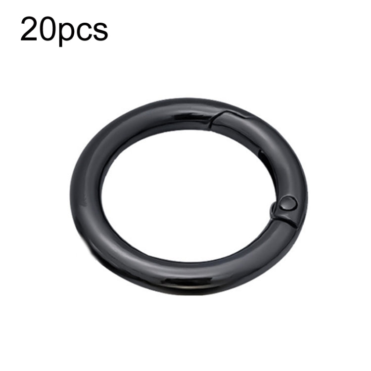 20pcs Zinc Alloy Spring Ring Metal Open Bag Webbing Keychain, 3 Points Silver, 4 Points Silver, 1 inch Black, 1 inch Silver, 4 Points Black, Inch 2 Light Gold, Inch 2 Silver, 5 Points Light Gold, 5 Points Black, 5 Points Silver, 6 Points Light Gold    ...