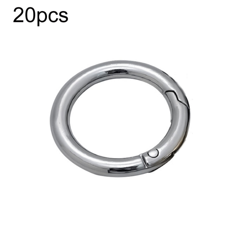 20pcs Zinc Alloy Spring Ring Metal Open Bag Webbing Keychain, 3 Points Silver, 4 Points Silver, 1 inch Black, 1 inch Silver, 4 Points Black, Inch 2 Light Gold, Inch 2 Silver, 5 Points Light Gold, 5 Points Black, 5 Points Silver, 6 Points Light Gold    ...