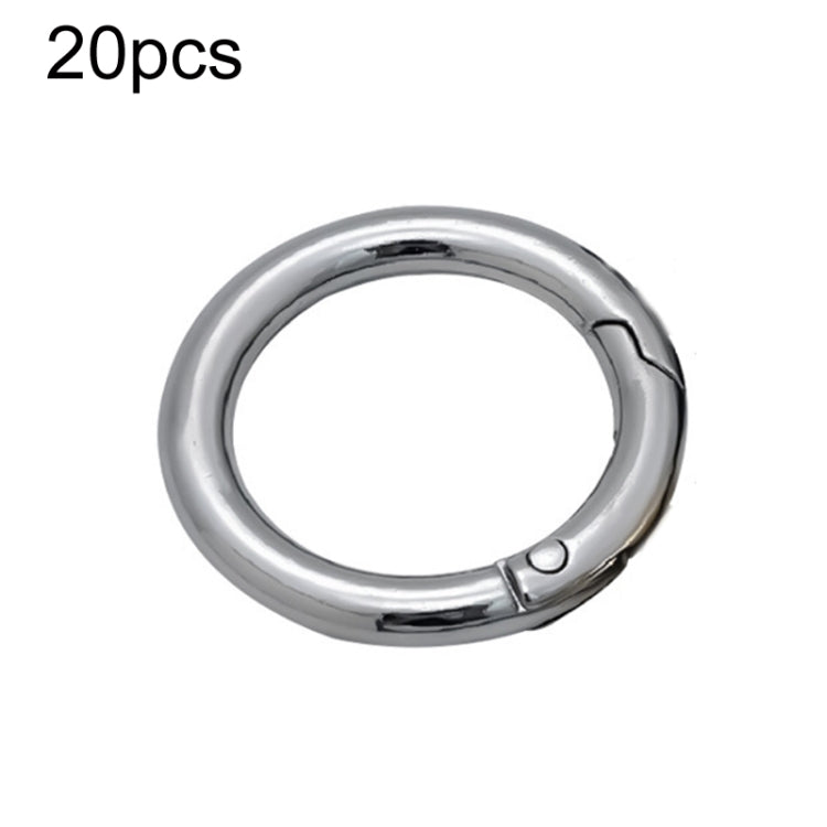 20pcs Zinc Alloy Spring Ring Metal Open Bag Webbing Keychain, 3 Points Silver, 4 Points Silver, 1 inch Black, 1 inch Silver, 4 Points Black, Inch 2 Light Gold, Inch 2 Silver, 5 Points Light Gold, 5 Points Black, 5 Points Silver, 6 Points Light Gold    ...