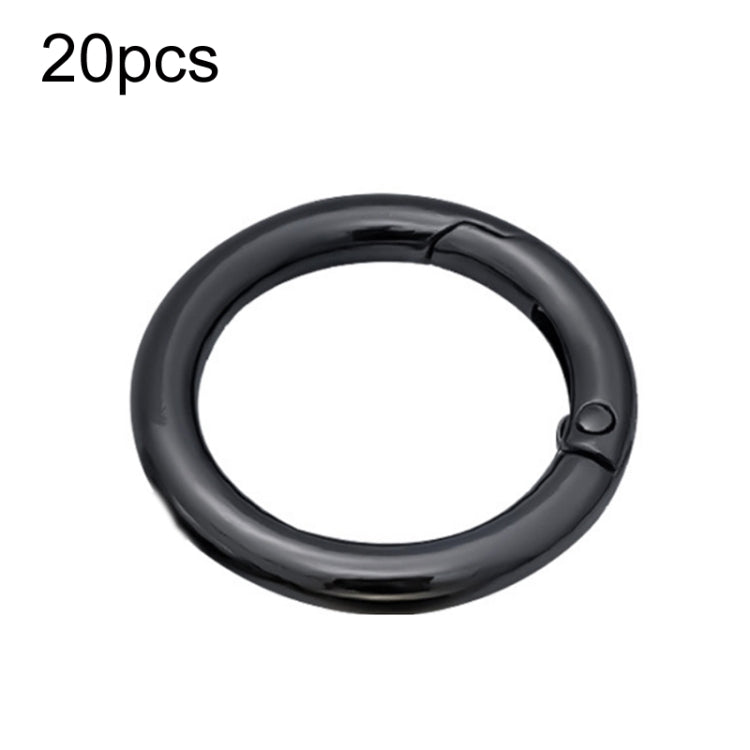 20pcs Zinc Alloy Spring Ring Metal Open Bag Webbing Keychain, 3 Points Silver, 4 Points Silver, 1 inch Black, 1 inch Silver, 4 Points Black, Inch 2 Light Gold, Inch 2 Silver, 5 Points Light Gold, 5 Points Black, 5 Points Silver, 6 Points Light Gold    ...