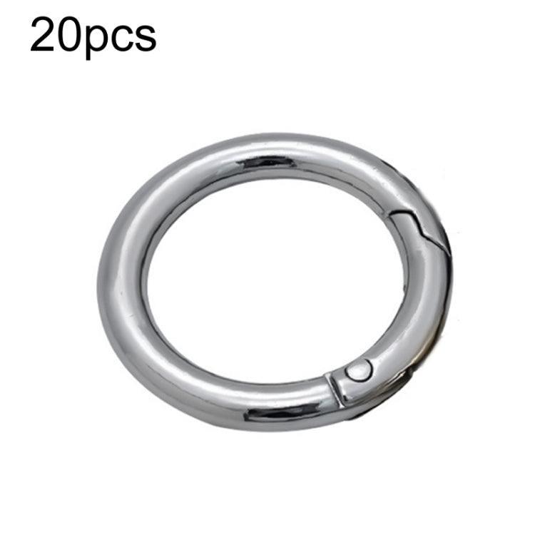 20pcs Zinc Alloy Spring Ring Metal Open Bag Webbing Keychain, 3 Points Silver, 4 Points Silver, 1 inch Black, 1 inch Silver, 4 Points Black, Inch 2 Light Gold, Inch 2 Silver, 5 Points Light Gold, 5 Points Black, 5 Points Silver, 6 Points Light Gold    ...