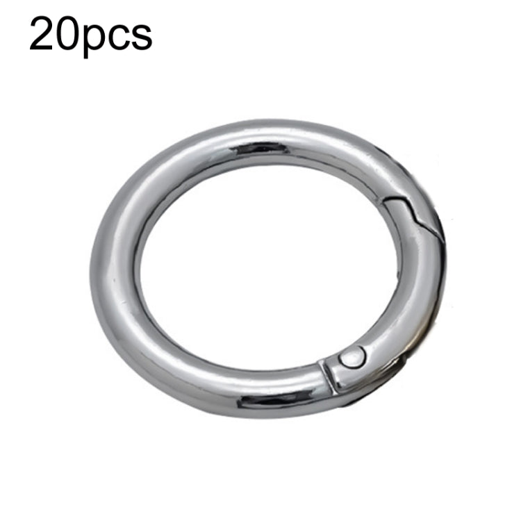20pcs Zinc Alloy Spring Ring Metal Open Bag Webbing Keychain, 3 Points Silver, 4 Points Silver, 1 inch Black, 1 inch Silver, 4 Points Black, Inch 2 Light Gold, Inch 2 Silver, 5 Points Light Gold, 5 Points Black, 5 Points Silver, 6 Points Light Gold    ...