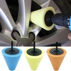 Car Cone 3 inch Polishing Sponge Wheel Polishing Disc, Single Cone 3 inch Yellow, Single Cone 3 inch Blue, Single Cone 3 inch Orange