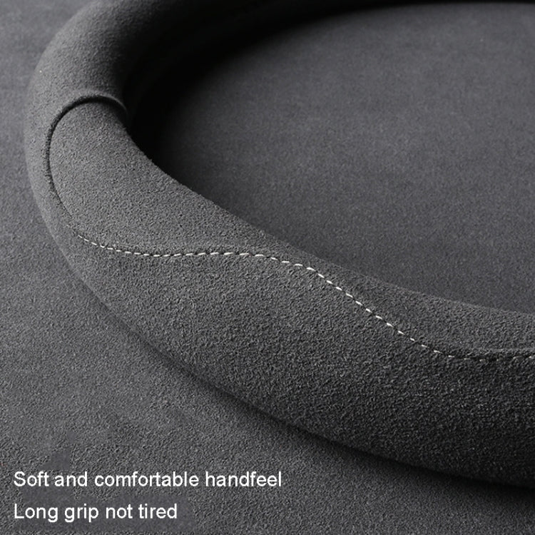 Turned Fur D Type Steering Wheel Cover, Turned Fur Gray, Turned Fur Carbon Gray, Turned Fur Black Red, Turned Fur Black Gray, Turned Fur Black Blue