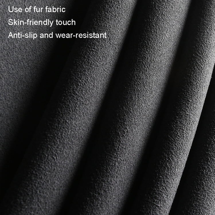 Turned Fur D Type Steering Wheel Cover, Turned Fur Gray, Turned Fur Carbon Gray, Turned Fur Black Red, Turned Fur Black Gray, Turned Fur Black Blue