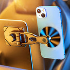 D29 Metal Car Phone Holder Floating Screen Folding Magnetic Phone Holder, D29