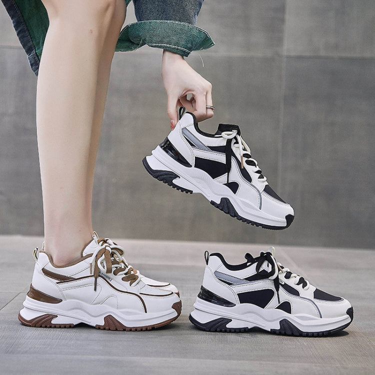 Leather Spring Breathable Wear-resistant Non-slip Casual Sports Shoes, 35, 36, 37, 38, 39, 40