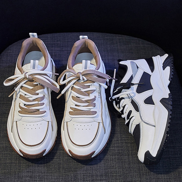 Leather Spring Breathable Wear-resistant Non-slip Casual Sports Shoes, 35, 36, 37, 38, 39, 40