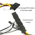 COOLMOON 12cm Dual Aperture Computer Mainframe Chassis Dual Interface Fan