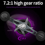 LINNHUE AM2000 7:2:1 High Speed 8KG Max Drag Fishing Reel, AM2000 Left, AM2000 Right