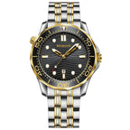 BINBOND B2820 Luminous 30m Waterproof Men Sports Quartz Watch, White Steel Black Surface, White Steel White Surface, White Steel Blue Surface, Inter-gold Black Surface, Inter-gold Blue Surface, Black Steel Black Surface White                           ...