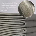 ZDY-1 Knitted Sterling Silver Fiber Silver Ion Soft Anti-radiation Fabric Antibacterial Mask Stretch Fabric, Size: 1 Square Meter, 1 Square Meter