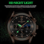 BINBOND B3591 30m Waterproof Luminous Calendar Men Watch, Rose Gold-Black, Rose Gold-White, Black Steel-Black, White Steel-Black, White Steel-White, Brown Leather-Rose-Black, Brown Leather-Rose-White, Black Leather-White-Black, Brown Leather-White-Whit...