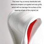 Car Steering Wheel Short Plush Winter Non-slip Grip Cover, 38cm