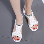 Women Breathable Platform Sandals Flying Woven Wedge Beach Sandals, 44, 35, 41, 42