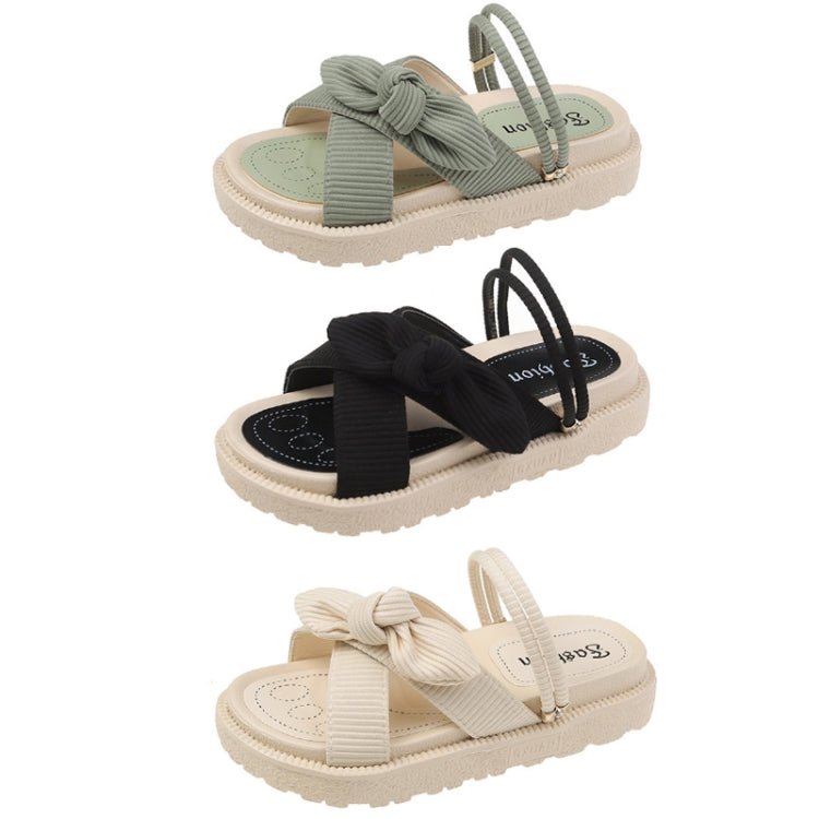 Summer Outerwear Thick Soled Casual Sandals Flat Slippers, 35, 36, 37, 38, 39, 40