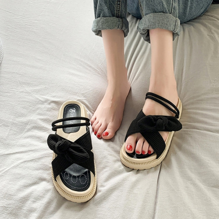 Summer Outerwear Thick Soled Casual Sandals Flat Slippers, 35, 36, 37, 38, 39, 40