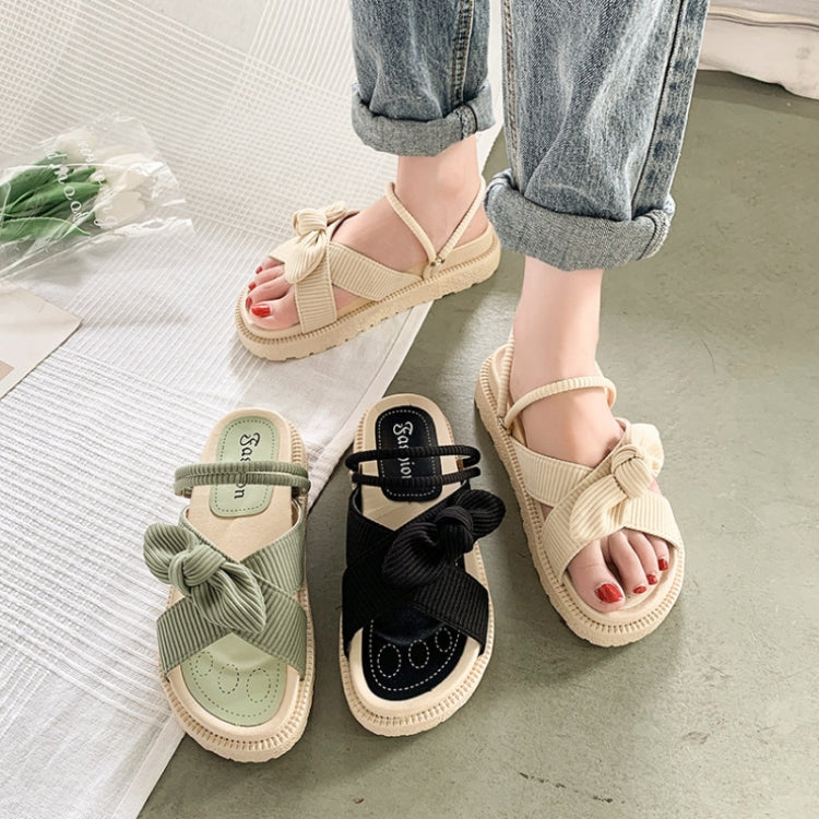 Summer Outerwear Thick Soled Casual Sandals Flat Slippers, 35, 36, 37, 38, 39, 40