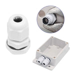 2pcs Switch Modified Part IP66 Waterproof Shell Transparent Upper Hole PG7+Wiring Port