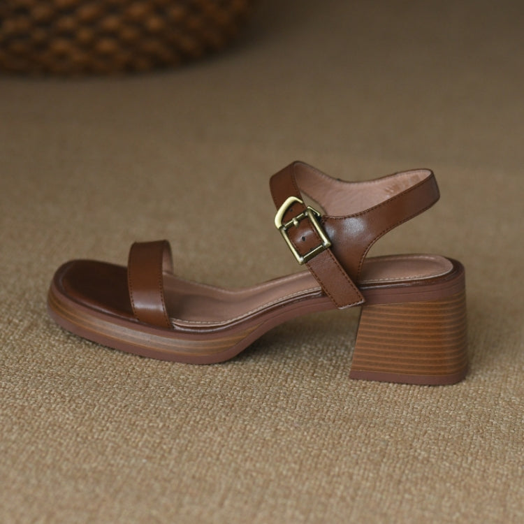 Summer Platform Mid Heel Open Toe Sandals, 34, 35, 36, 37, 38, 39