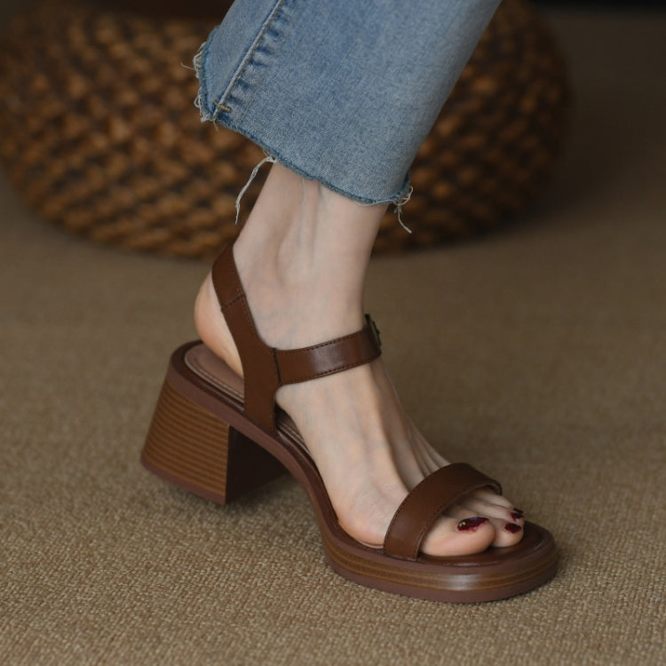 Summer Platform Mid Heel Open Toe Sandals, 34, 35, 36, 37, 38, 39