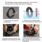 Electric Scooter 8 inch Honeycomb Solid Tire For Xiaomi M365/M365 Pro /1S/Pro2/Essential, Inner Honeycomb Red, Inner Honeycomb Blue, Inner Honeycomb Yellow, Inner Honeycomb Black