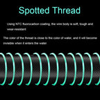 2pcs Outdoor Fishing Anti-tangle Spotted Invisible Line Set with Scale, 3.6m, 4.5m, 5.4m, 7.2m