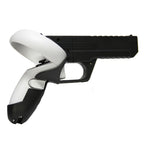 For Meta Quest 2 VR Controller 1pair Sturdy Shooting Handle Holder, Black