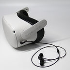 For Meta Quest 2 VR Glasses Ear-in Headset 3.5 Elbow Aluminum Earphones