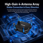 COMFAST CF-WR672BE Wi-Fi 7 BE3600 Wireless Router Dual 2.5G WAN/LAN Ports, EU Plug, US Plug, UK Plug, AU Plug