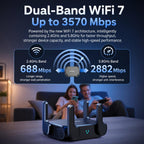 COMFAST CF-WR672BE Wi-Fi 7 BE3600 Wireless Router Dual 2.5G WAN/LAN Ports, EU Plug, US Plug, UK Plug, AU Plug