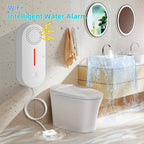 Tuya WIFI Sound and Light Water Immersion Alarm Leak Sensor Overflow Alarm Detector, Overflow Alarm Detector