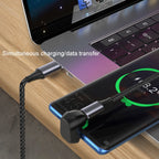 U-shaped Elbow Type-C/USB-C Male To Female Data Transfer Charging Adaptor, 2.0, 3.1, 4.0