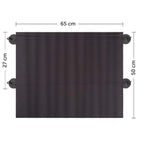 Car Side Window Privacy Blackout Heat Insulation Sunshade, 27x65x50 cm(Black)