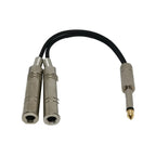 Noise Reduction Shielded Bass Electric Guitar Cable Musical Instrument Accessories, 6.35mm Male To 2 Female Single Channel, 6.35mm Male To 2 Female Dual Channel