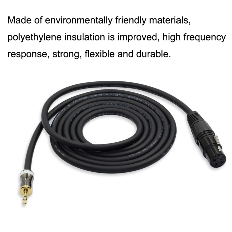 3.5mm To Caron Female Sound Card Microphone Audio Cable, Length:, 0.5m, 1m, 1.5m, 2m, 3m, 5m, 10m, 15m