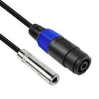 Audio Cable, 4 Core Ommus Female To 6.35mm Female, 4 Core Ommus Female To 6.35mm Male