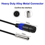 Audio Cable, 4 Core Ommus Female To 6.35mm Female, 4 Core Ommus Female To 6.35mm Male