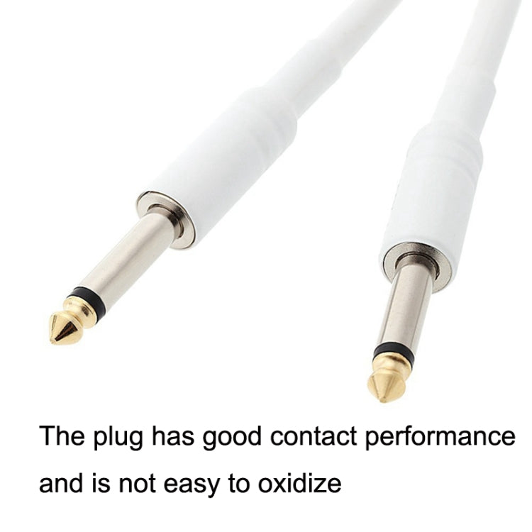 JT001 Male To Male 6.35mm Audio Cable Noise Reduction Folk Bass Instrument Cable, Length:, 1m, 2m, 3m, 5m, 10m