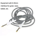 JT001 Male To Male 6.35mm Audio Cable Noise Reduction Folk Bass Instrument Cable, Length:, 1m, 2m, 3m, 5m, 10m