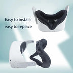 For Meta Quest 2 VR Headset Anti-sweat Eye Mask VR Facial Interface Bracket Cover, Anti-sweat Eye Mask (Black)