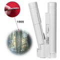 10085-1 100X Double Tube Microscope With LED Light Identification Magnifier, 100X Double Tube