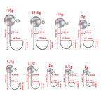 Lead Head Hook Fishing Gear Lua Anti-drop Hooks, HENGJIA JI035 50pcs 1g, HENGJIA JI035 40pcs 1.5g, HENGJIA JI035 30pcs 2g, HENGJIA JI035 20pcs 3.5g, HENGJIA JI035 15pcs 5g, HENGJIA JI035 10pcs 7g, HENGJIA JI035 8pcs 10g, HENGJIA JI035 6pcs 14g         ...
