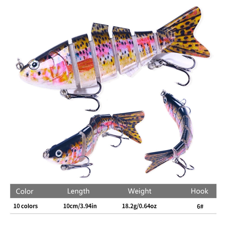 HENGJIA JM061 Multi-segment Fish Bionic Lure Submerged Lures, JM061 (8), JM061 (9), JM061 (10), JM061 (1), JM061 (2), JM061 (3), JM061 (4), JM061 (5), JM061 (6), JM061 (7)