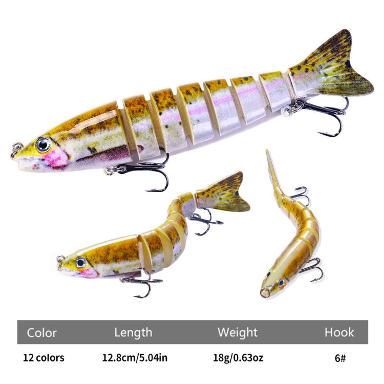 HENGJIA JM064 Multi-section Fish Minnow Bionic Fake Lures Sea Fishing Sinking Lures, JM064 (1), JM064 (12), JM064 (2), JM064 (3), JM064 (4), JM064 (5), JM064 (6), JM064 (7), JM064 (8), JM064 (9), JM064 (10), JM064 (11)