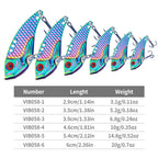HENGJIA Metal VIB Micro-Bait Sequin Full Swimming Layer Fake Bait, Specification:, 3g, 5g, 7g, 10g, 15g, 20g