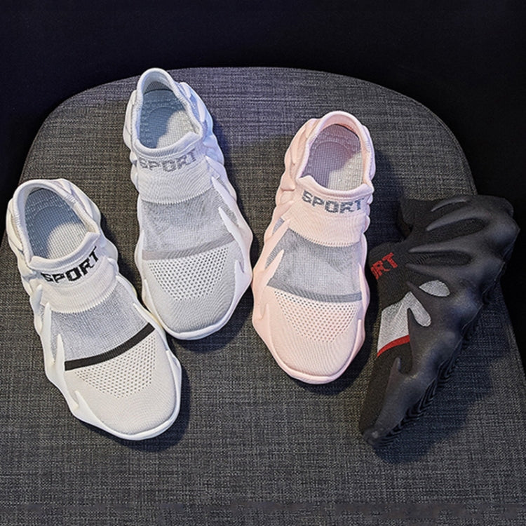 450-11 Summer Mesh Breathable Socks Shoes Flyweave Comfortable Running Casual Shoes, 35, 36, 37, 38, 39, 40