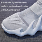 450-11 Summer Mesh Breathable Socks Shoes Flyweave Comfortable Running Casual Shoes, 35, 36, 37, 38, 39, 40