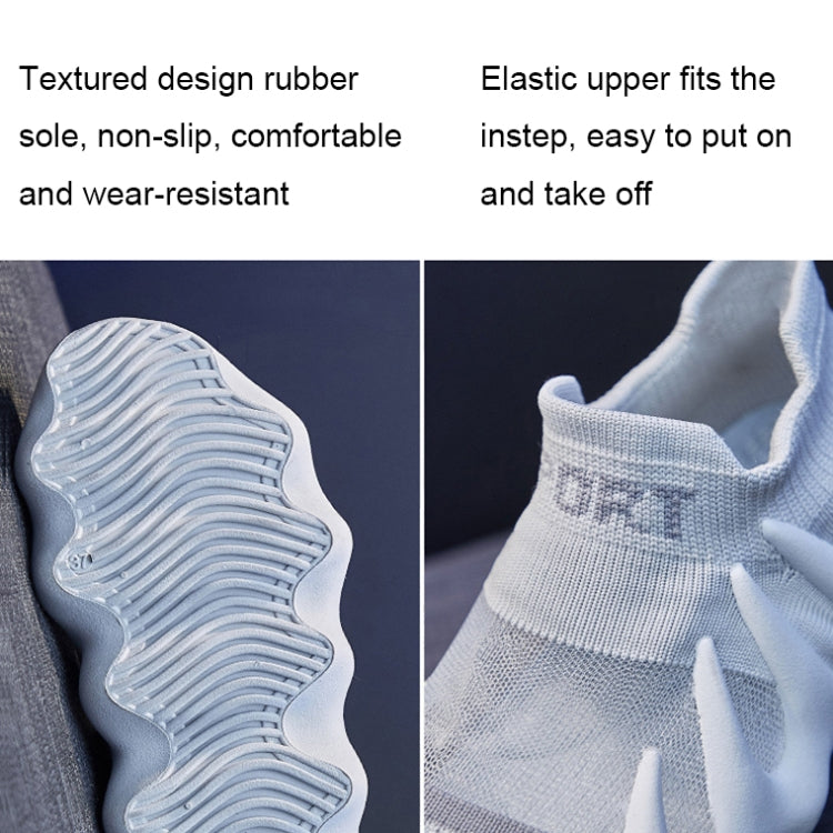 450-11 Summer Mesh Breathable Socks Shoes Flyweave Comfortable Running Casual Shoes, 35, 36, 37, 38, 39, 40